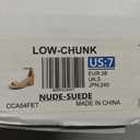 DREAM PAIRS Womens Low-Chunk Low Heel Pump Sandal (Beige) US: 7