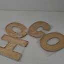 Weysat 4 Pcs 12" Hoco Letters Food Trays 2025 Homecoming Decorations Hoco Party Supplies Wooden Charcuterie Board for Homecoming Football Game Party Favor Berry Cheese Vegetable Food Candy Dish Plate