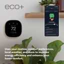 ecobee Smart Thermostat Premium with Smart Sensor and Air Quality Monitor - Programmable Wifi Thermostat - Works with Siri, Alexa, Google Assistant, Black