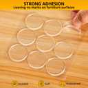 4 x 12pcs Wall Bumpers, Door Stoppers, Clear Wall Protectors, Door Bumpers for Doorknob, Furniture Bumpers,Reducing Noise,Protecting Walls, Used for Entrance Door,Cabinet Door,Fridge Door(15*15mm) (15*15mm(0.59*0.59in))