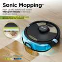 Shark Matrix Plus | 2-in-1 Robot Vacuum & Mop for Carpets & Hard Floors | Sonic Mopping & Powerful Suction for Pet Hair | Self-Empty Base | 60-Day Capacity | HEPA | LiDAR Nav | Black/Gold | AV2610WA