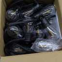 SUNTHIN Outdoor String Lights, 48FT Patio Lights with 16 LED Shatterproof Bulbs for Outside, Backyard, Deck, Porch, Garden, Bistro, Cafe, Party (Black)
