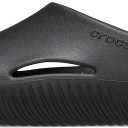 Crocs Unisex-Adult Mellow Clogs, Recovery Shoes (9 Women/7 Men, Black)