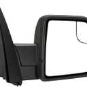 Passenger Side Tow Mirror Compatible with 2015-2020 Ford F150, Side Mirror with LED Turn Signal & Built-in Ambient Temp Sensor(for 2019+), Power Heated, 8 Pin, Replace OEM JL3Z17682CA