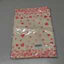 Larponder Happy Mother's Day Place Mats, Pink Love Heart Pattern Table Decor, Fabric with Wrinkle Resistant, for Anniversary Wedding Home Party Indoor Outdoor Decoration (12x18 Inches Set of 4)