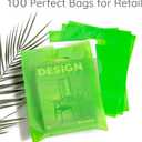 Choice Marts Merchandise Bags Lime Green Color 100 Bags 9"x12" Size 1.5Mil Thick Glossy With Handles