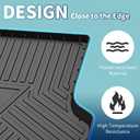 Flat Face Cargo Liner Rear Trunk Mat Trunk Cargo Luggage Boot Tray Mat Stripes and Triangles Pattern for Kia Seltos KX3 2020-2021 Anti-Slip