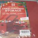 Holiday Cheer Premium Christmas Ornament Storage with 8 Tray – Christmas Storage Container with Dividers Perfect for Holiday Decorations– Fits 128 Holiday Ornaments – Tear-Proof Fabric (Large, Red)