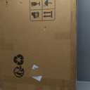 36"x24" Arched Wooden Frame Wall Mirror, Rustic Vanity Wall Mirror for Bathroom, Bedroom, Brown