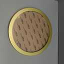 Levoberg Round Photo Frame Wooden Wall Mounted Stylish Picture Frame Home Decor (10inch, Gold)