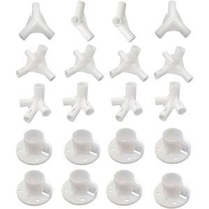 20pcs White Canopy Fitting Spare Parts for 10'x30' Outdoor Canopy Tent Patio Gazebo Awning Tent Feet Corner Center Connector (3x9 m) 20pcs White Canopy Fitting Spare Parts for 10'x30' Outdoor Canopy Tent Patio Gazebo Awning Tent Feet Corner Center Connector (3x9 m)