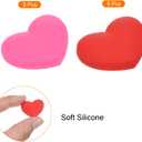 PATIKIL Tennis Vibration Dampener, Heart-Shaped Silicone Shock Absorber Racket String Damping for Tennis Racquet