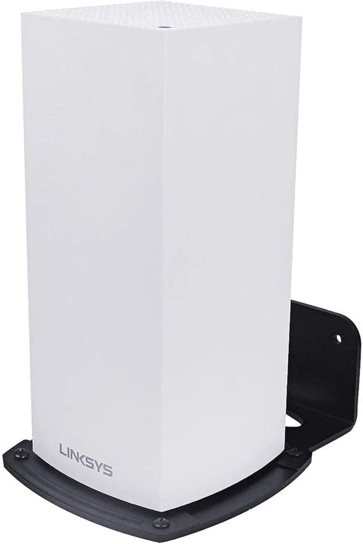 Linksys Velop WiFi 6 Mesh Router Wall Mount Bracket Wall Mount Stand Holder,WiFi Accessories for Linksys Velop Home Mesh with Easy Installation and Space Saving (1-Pack)