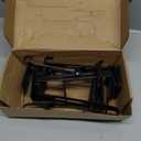 RGJ 6 Pack Christmas Fireplace Stocking and Garland Hanger, 2 in 1 Adjustable Mantle Garland Hanger, No Drill Stocking Holder Hanger for Mantle, Fits Mantles from 0.5" to 3.5" Thick