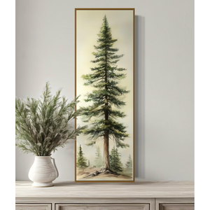 InSimSea Gold Bamboo Framed Wall Art,Chinoiserie Botanical Prints,20x40In