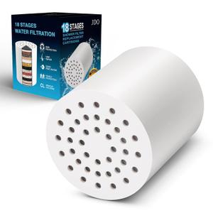 JDO Shower Filter Replacement for Hard Water, Shower Head Water Softener to Remove Chlorine Fluoride Heavy Metals