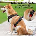 PoyPet No Pull Dog Harness, Reflective Comfortable Vest Harness with Front & Back 2 Leash Attachments and Easy Control Handle Adjustable Soft Padded Pet Vest for Small to Large Dogs (Red, XS)