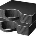 Portable Stadium Seat Cushions with Handle, Waterproof 600D Oxford Fabric, Extra Thick 3.9" Foldable Seat Cushion for Bleachers, Sports Events, Camping, Office Chairs, 2PCS