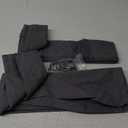 WdFour 24x30 Inch Pinch Pleated Blackout Cafe Curtains - Pack of 2, 100% Light Blocking Back Tab Drapes for Half Windows, Kitchen & Bathroom Short Curtains in Dark Gray