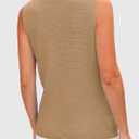PRETTYGARDEN Women's 2026 Spring Sweater Vest Sleeveless Button Down Knit Cardigan Tank Tops Summer Business Casual Outfits (Khaki,Small)