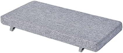 MICUSHION Piano Bench Cushion for Indoor Shoe Storage with Ties Non Slip Picnic Bench Pad for Kitchen Dining Table Seat 40 x14 inch, Ash Grey