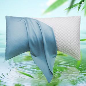 Cooling Crescent Curved Side Sleeper Pillowcase Cover, 20 * 36 Inches King Size Aqua Blue 1 Piece