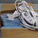 Bedsure Heating Pad for Neck and Shoulders and Back, Weighted Heated Pad with Vibration, FSA Eligible Items, Birthday Gifts for Women Men Mom Men, Auto Shut Off, 5lbs 12" x 24", Grey