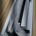 Canarm Reed Table - 18.875" W x 23.625" H x 11.75" D, Brown Engineered Wood & Metal End Table for Living Room & Bedroom, Casual Style, Easy Assembly, End/Side/Nesting Table Collection