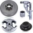537291702 Sprocket Clutch Drum + 544180104 Oil Pump Assembly for Husqvarna 455 460 461 Chainsaw with Worm Gear Needle Bearing