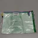 Mesh Zipper Pouch Bags - 5 Pack Waterproof Zipper Bags 13.2 x 9.4 Inch Clear Mesh Storage Pouches Assorted Colors for Home, Office, School, Travel, Puzzles, Board Game, Cosmetic, Accessories