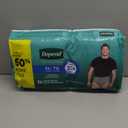 Depend Fresh Protection Adult Diapers, Incontinence Underwear for Men, Disposable, Maximum, ExtraLarge, Grey, 26 Count