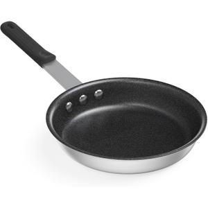 Sweetcrispy 8 Inch Non stick Small Frying Pan PFAS-Free Black Handle