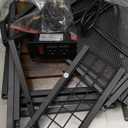 HOOBRO Industrial Printer Stand, 3-Tier Mobile Printer Table, Rolling Cart with Power Outlets and USB Ports, Home Printer Stand with 2 Hooks, for Office, Living Room, Rustic Brown BF22UPS01