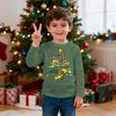 GLIGLITTR Toddler Boy Merry Christmas Shirts Construction Vehicle Truck Xmas Tree Long Sleeve Shirt Tops Kids Holiday Outfits