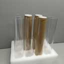 12-Pack Glass Hurricane Candle Holders - 13.78" Tall Clear Open-Ended Cylinders for Pillar Candles - Includes 2.36" Taper Candlestick Holders - Wedding, Event & Home Decor Centerpieces