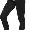 Maternity Leggings Over The Belly - Pregnancy Yoga Pants Soft Workout Leggings, Black, Small