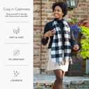 Fishers Finery Women's 100% Pure Cashmere Winter Scarf (Charcoal)