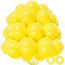 KAWKALSH Yellow Balloon 110pcs, 12 Inch Thickened Latex Party Balloons Helium Bright Color for Birthday Baby Shower Wedding Party Supplies Arch Garland Decoration
