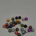 30 Pieces Gemstone Chakra Sphere Balls Crystal Stones 16 mm Assorted Mini Natural Quartz Sphere Collection Polished Hand Carved Crystal Ball Bead Bulk for Witchcraft Meditation Reiki Balancing Decor