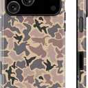 Case for iPhone 17 Pro Max,Duck Camo Camouflage Hybrid 2 Layer Hard Shell Silicone Protective Pattern Design Phone Case for Women Boy