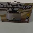 Chocolate Melting Pot Candy Melts Melter with 2 Insert Pots and Spatula, 4 Cups Capacity Warmer Machine, Ideal Dipping Tool Kitchen Supplies for Making Cake Pop Covered Strawberries Fondue