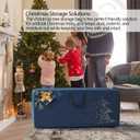 Christmas Tree Storage Bag - 7.5 ft Heavy Duty 600D Polyester Oxford with Wide Opening, Dual Zippers - Storage Container for Trees and Decorations (Blue)