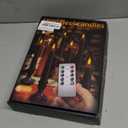 GenSwin LED Flameless Taper Candles with Remote Timer, 3 Pcs Red Window Taper Battery Operated Candles with Base and 3D Wick, Flameless Candlesticks for Wedding Party Home Decor(0.78 x 7.87)