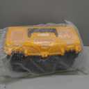 Torin 15.5" Plastic Storage Tool Box with Removable Tray,Small Toolbox Organizer With Screw Box, Black/Yellow ATRJH-3015T