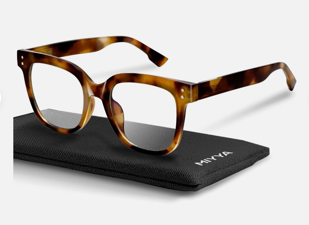 miyya Blue Light Glasses for Women & Men – Oversized UV & Blue Light Blocker Chunky Frames, AllDay Comfort, Stylish Eyewear