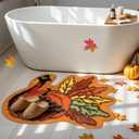 pinata Thanksgiving Bathroom Rug, Turkey Thanksgiving Bathroom Decor Indoor, Farmhouse Turkey Rugs, Holiday Cute Bath Mat Non-Slip 16x24 Inches