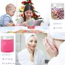 20 Pack 4oz Clear Plastic Jars with Lids,115ml Wide-Mouth Refillable Storage Containers,Empty Round Containers for Candy,Beads,Lotion,Slime Making and Food Storage