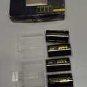 HW Rechargeable D Batteries 4 Pack, 7500mWh Long Lasting Lithium D Cell Batteries, 4 in 1 USB-C Charge Cable Fast Charger, Over 1000 Cycles Lithium Batteries Size D for Flashlight,Camping Light