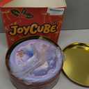 Christmas Cookie Tins with Lids, Set of 3 Larger Holiday Containers for Homemade Cookies, Gifts, Treats, Reusable Round Metal Storage Boxes with 3 Premium Greeting Cards & 16.5ft Ribbon