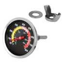 2.64" Smoker Temperature Grill Thermometer Gauge Charcoal Grill Pit Smoker Thermometer Heat Indicator for Cooking BBQ Meat, 50-800 Temp Gauge